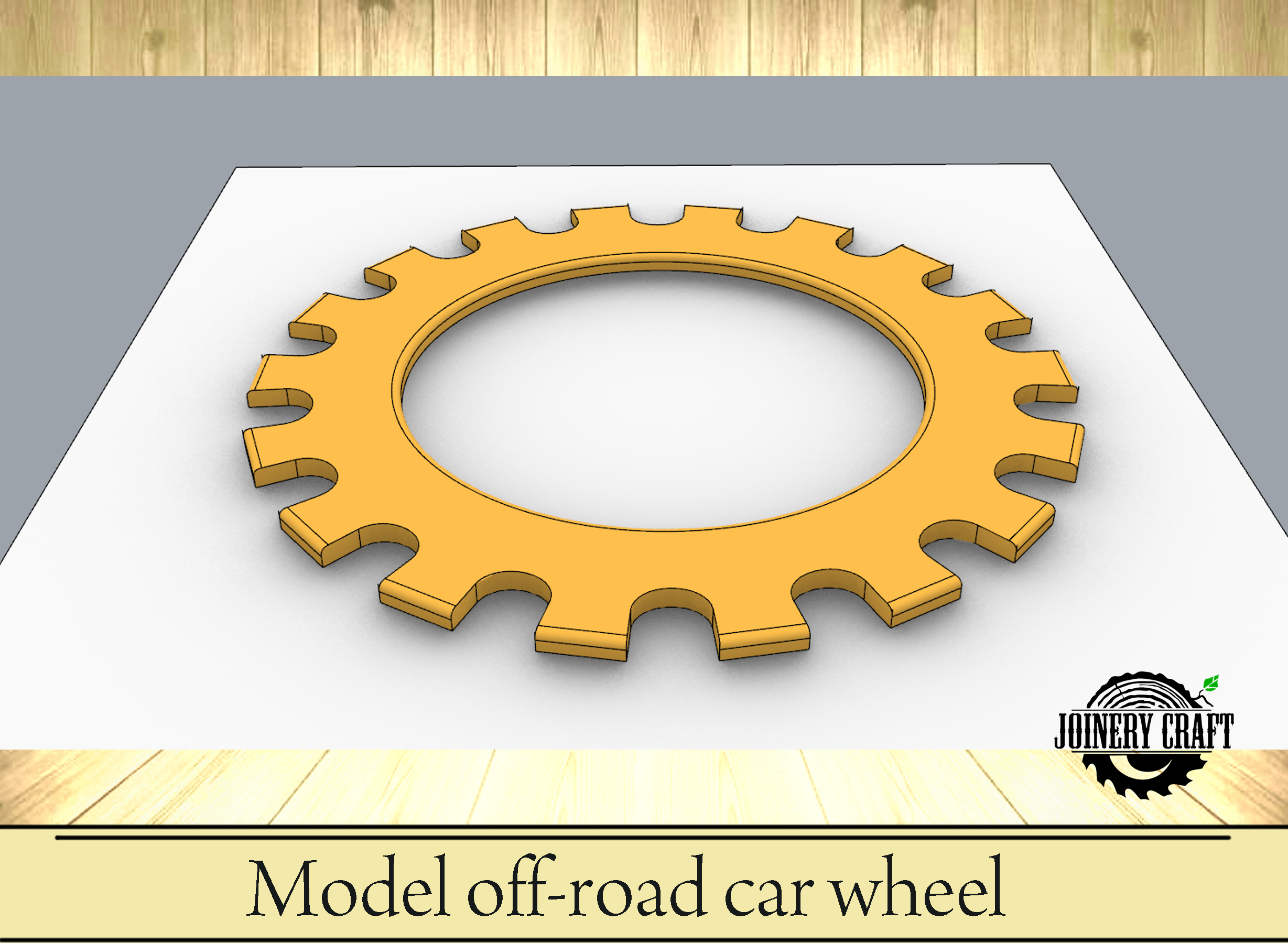 Manufacturing Model off-road car wheel — изображение 5