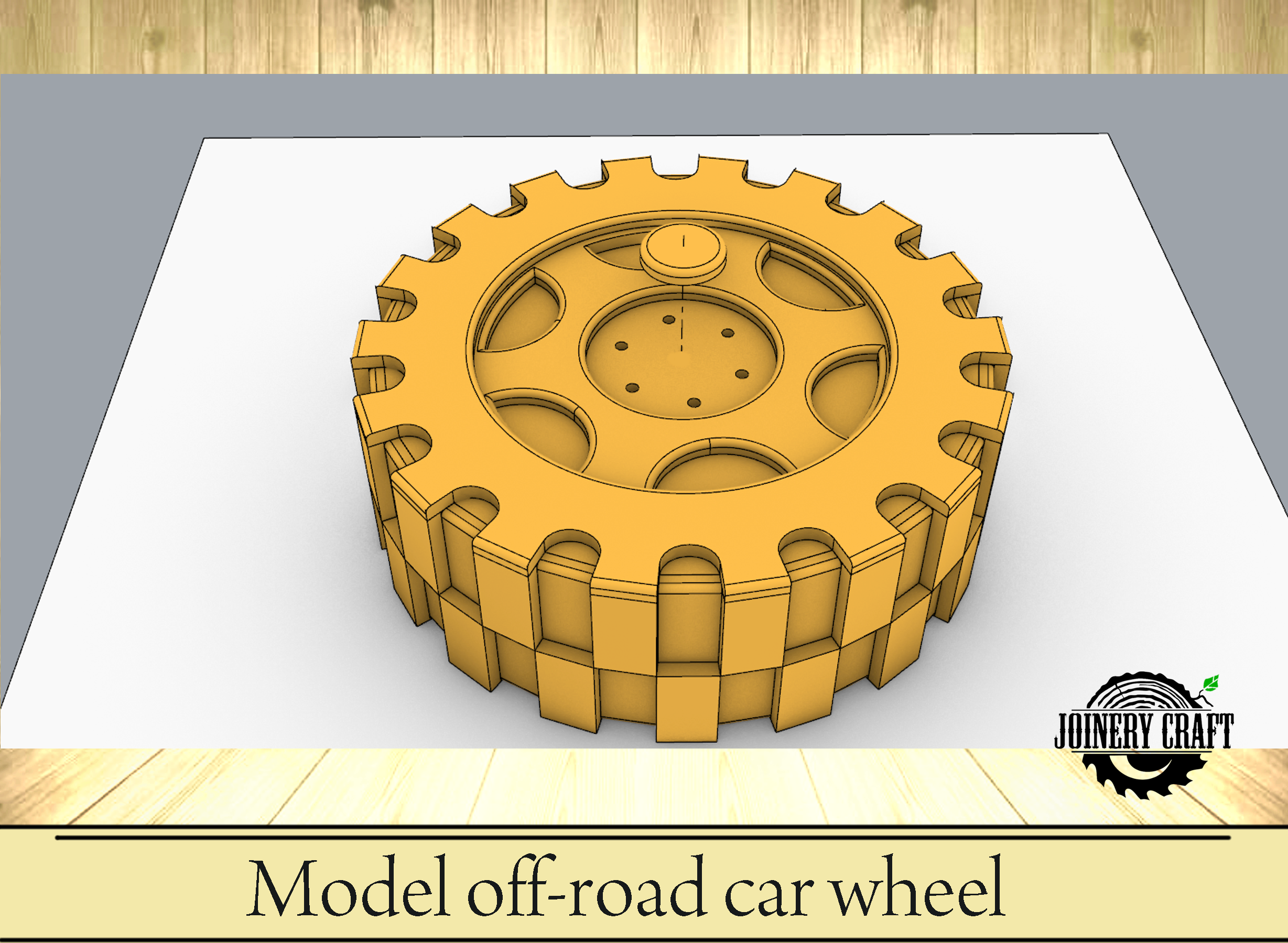 Manufacturing Model off-road car wheel — изображение 6